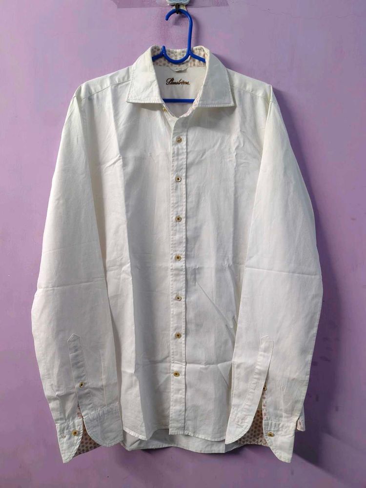 Men's Classic White Casual Shirt