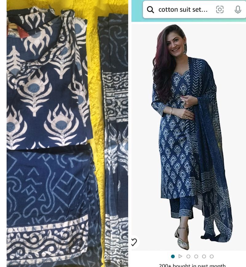 Summer Friendly  Kurta Palazzo Dupatta Set
