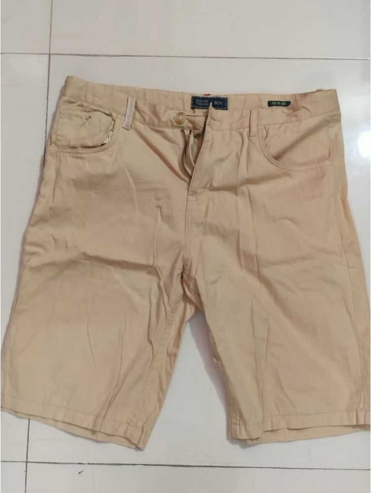Men's Beige Chino Shorts