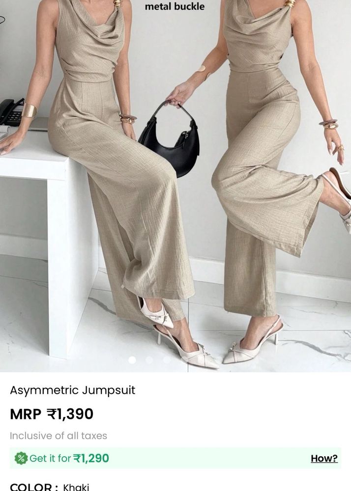 Stylish Asymmetric Jumpsuit