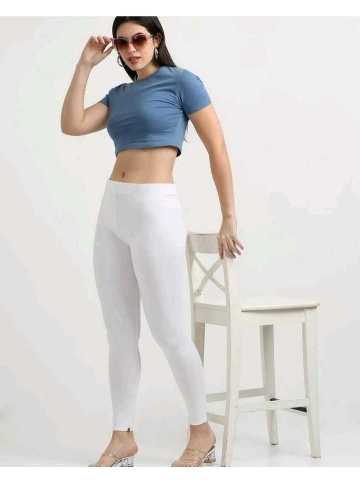 Comfy White Leggings for Women
