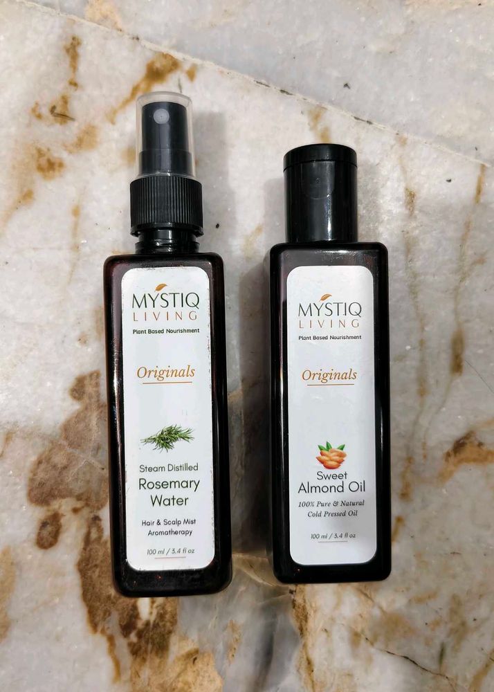 MYSTIC LIVING ROSEMARY SPRAY AND ALMOND OIL