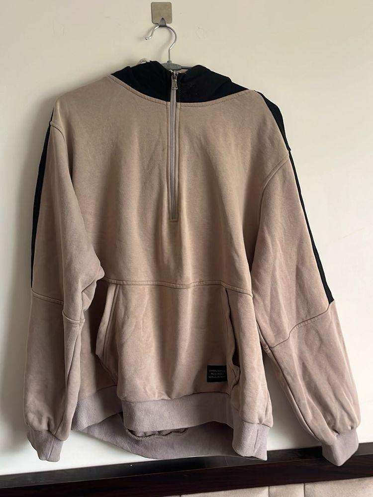 Beige Half-Zip Pullover