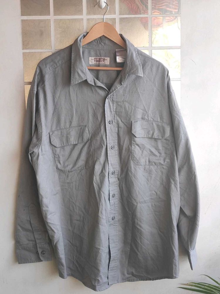 Men's Workwear Long Sleeve Button-Up Shirt
