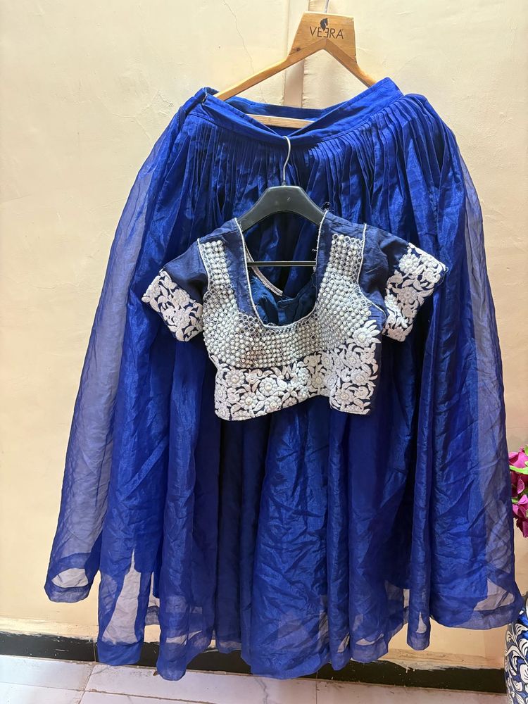 Royal Blue Lehenga Choli Set