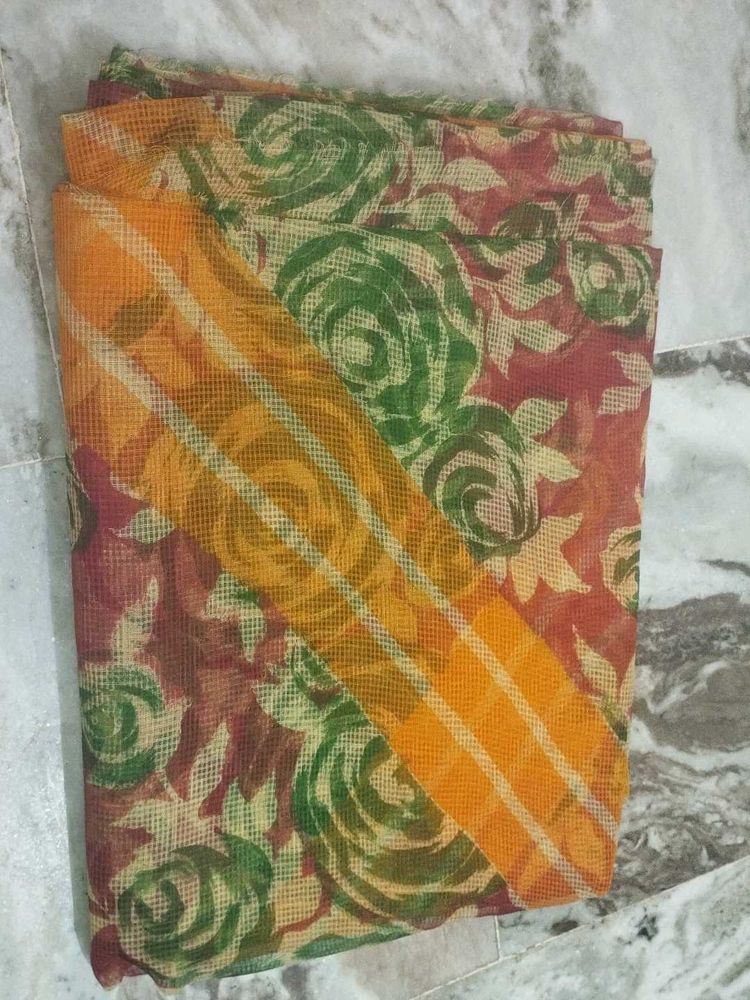 Vibrant Floral Saree