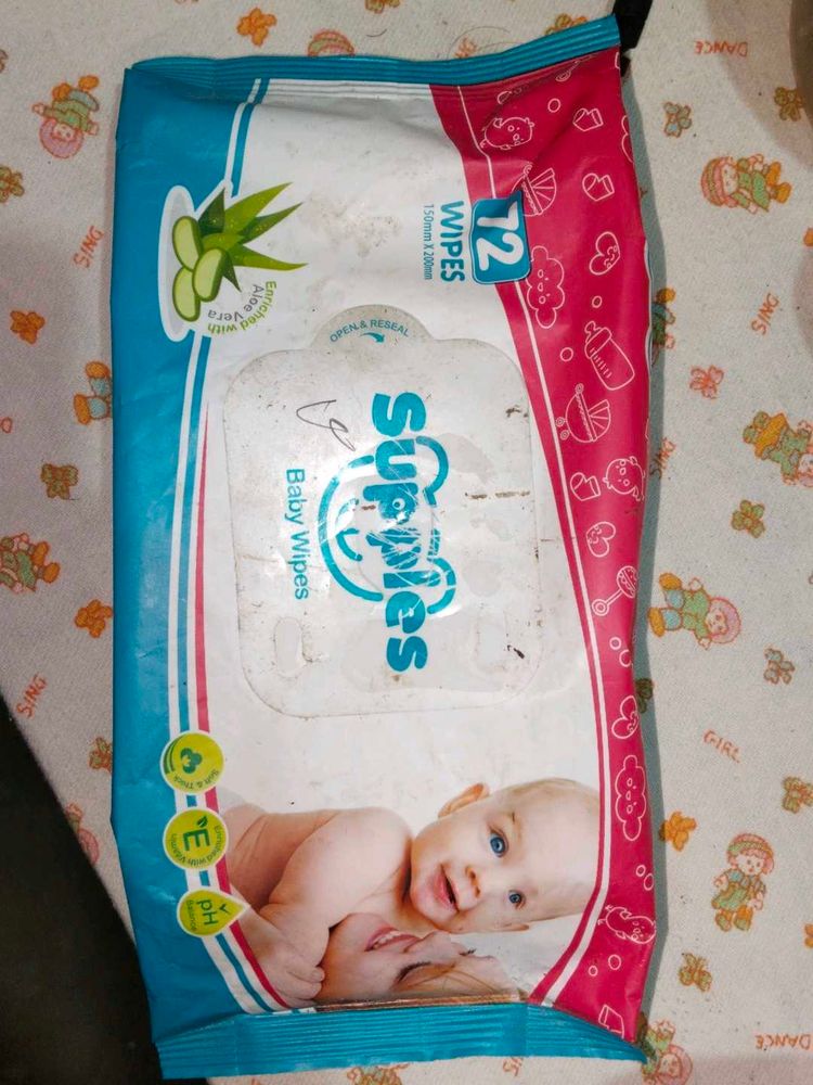 Baby Wipes - 72 Count