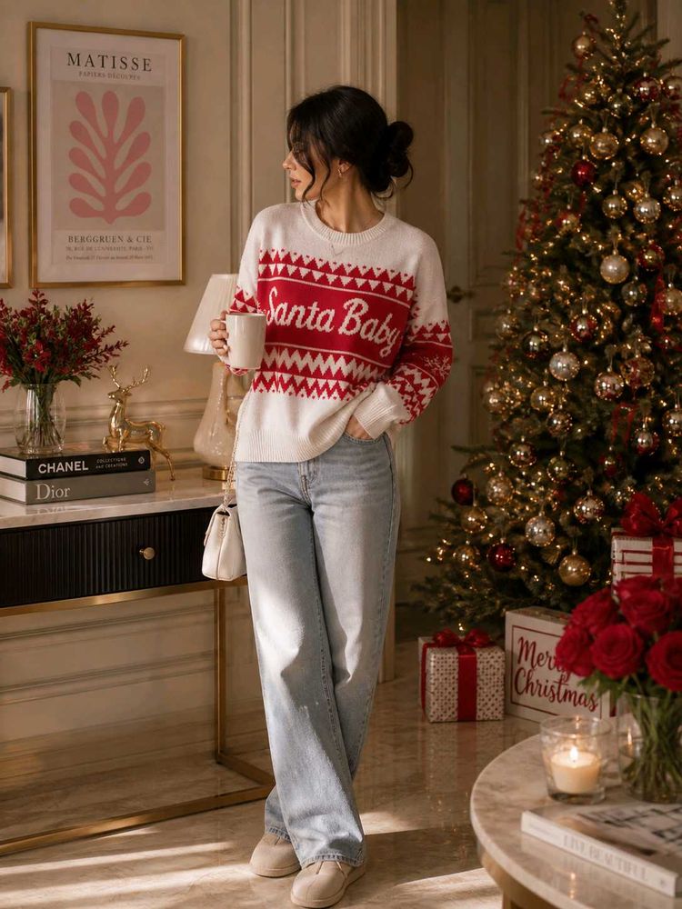 Christmas "Santa Baby" Sweater 🎄
