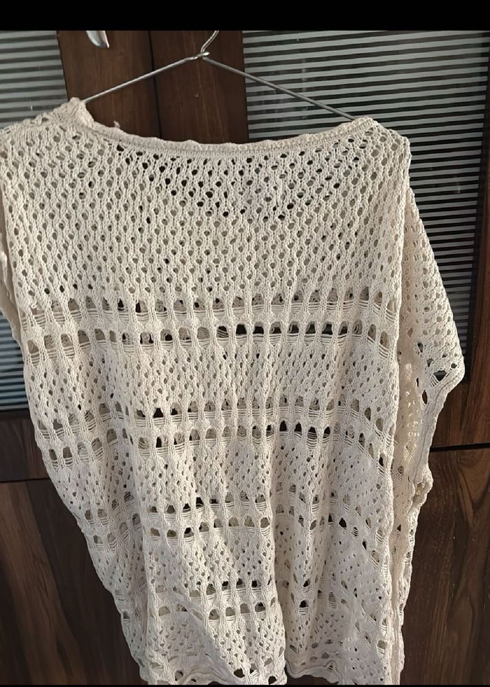 Combo crochet top and shorts set