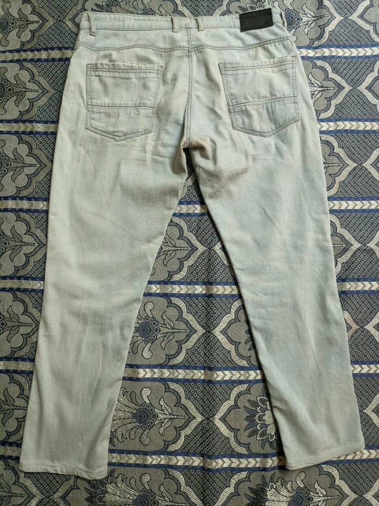 Denim White Jeans Pant