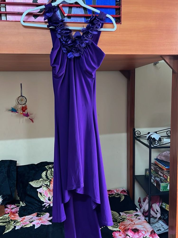 Purple Party Dress- High Low