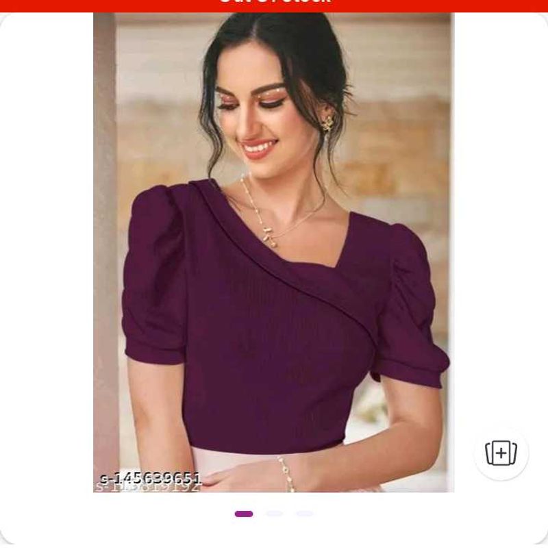 Chic Purple One-Shoulder Top