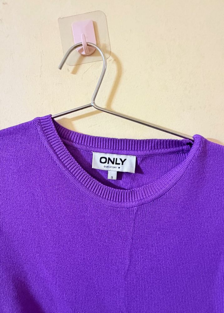 ONLY Purple Knit Sweater