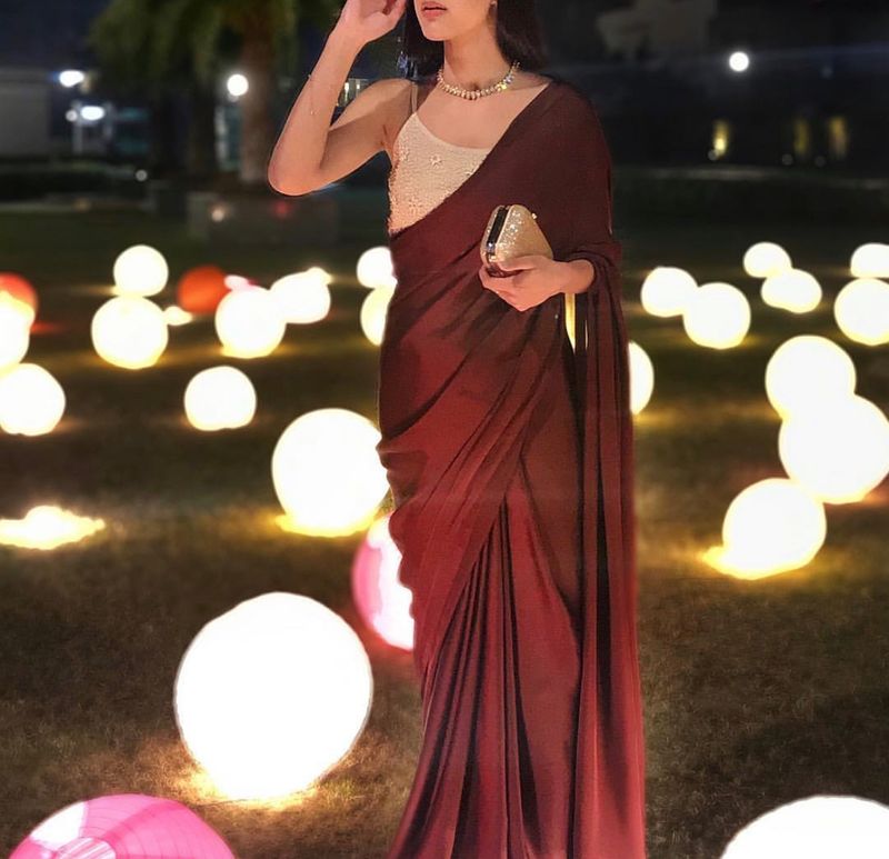 Unstitched Saree With Blouse