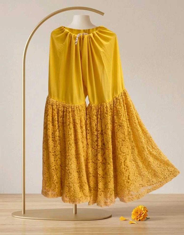 beautiful Yellow gharara