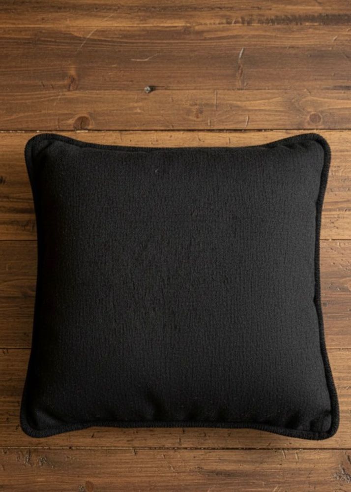 Stylish Black Throw Pillow