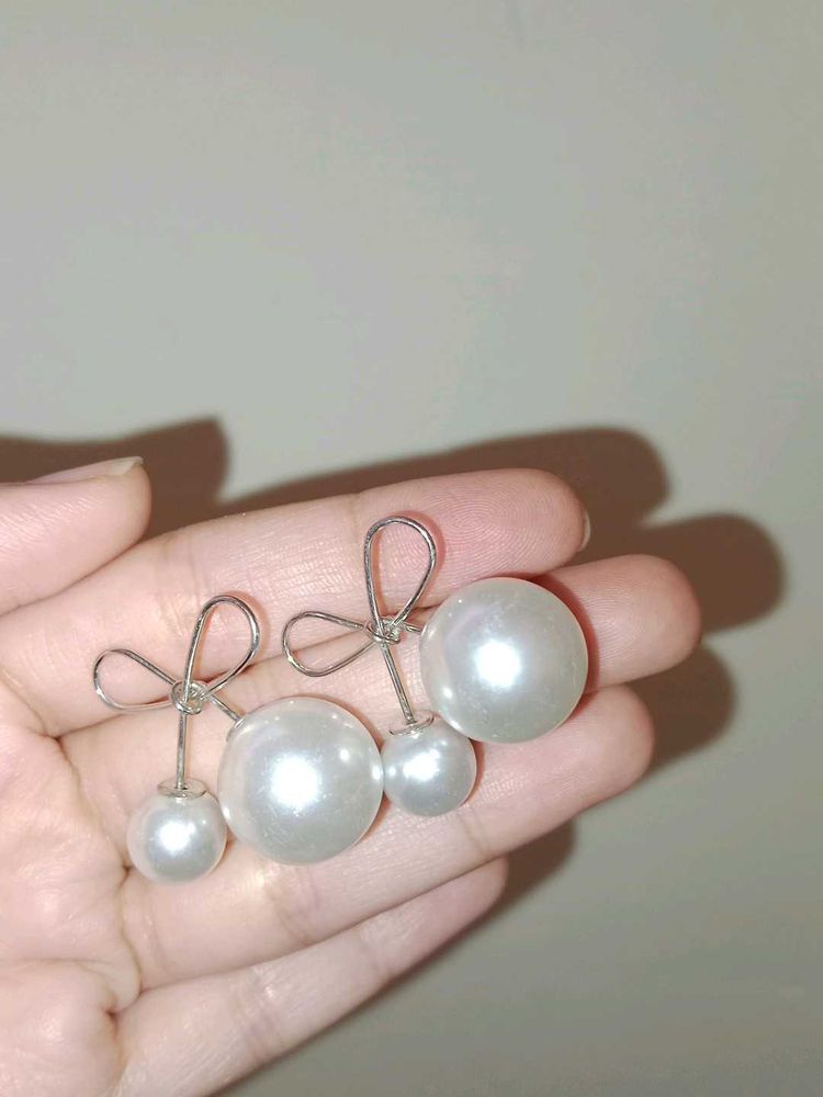 Elegant Pearl Cluster Earrings