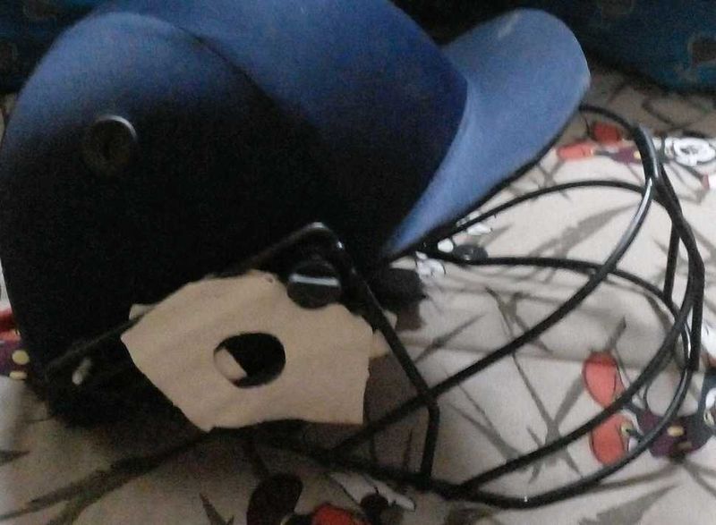 Navy Blue Cricket Helmet