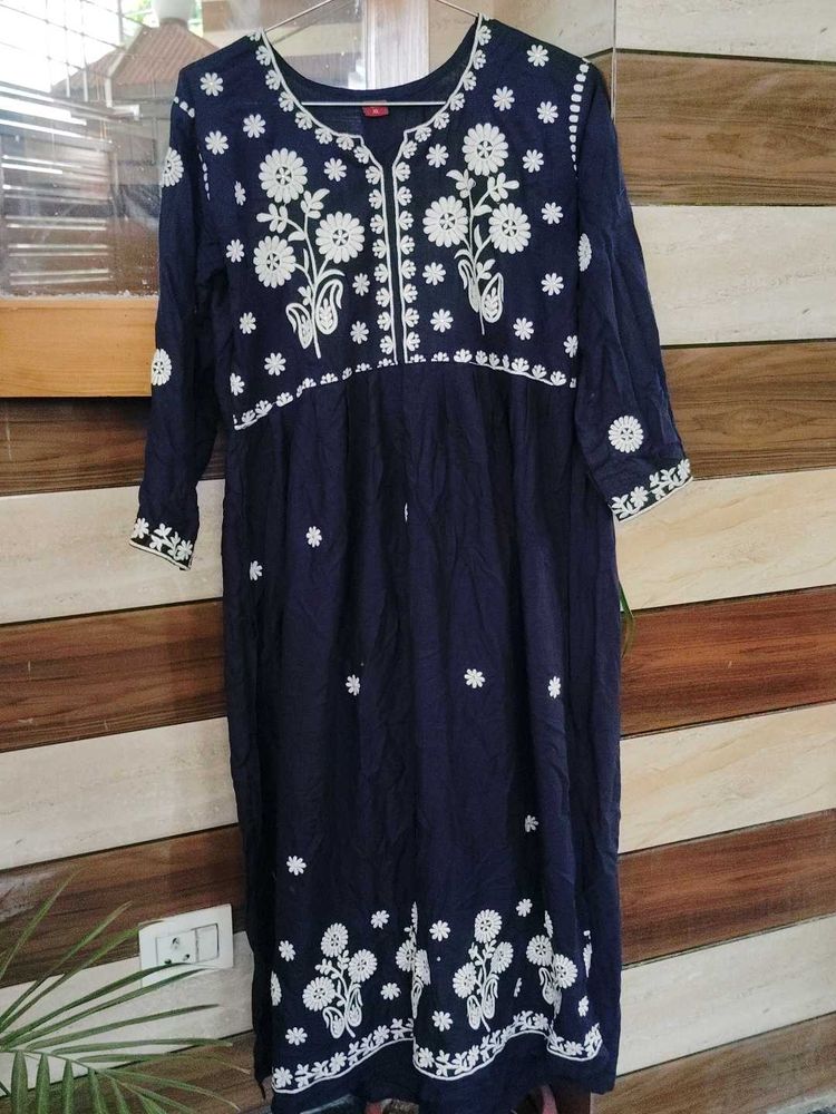Nairacut Embroidered long length Kurti (New)