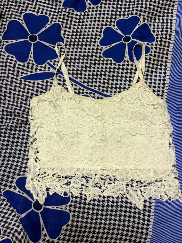 Lace Trim Cami Top