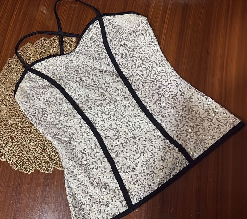Y2K Sparkling Sequin Camisole Top
