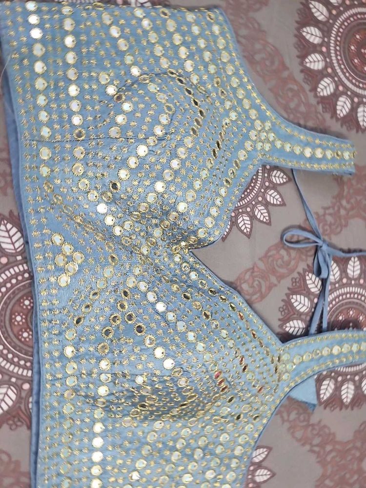Stunning Sequined Ethnic Blouse