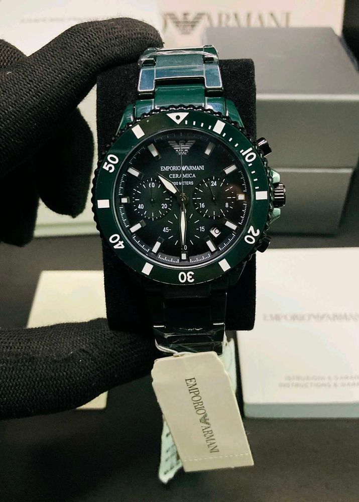 Emporio Armani Green Ceramic AR70011