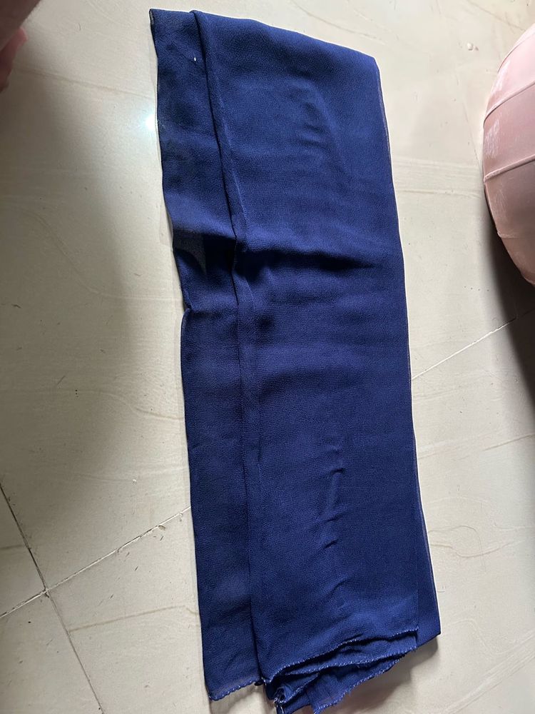 Navy Blue Mesh Dupatta