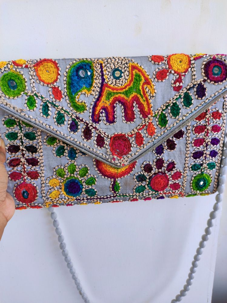 Multicolored Ethnic Sling Bag