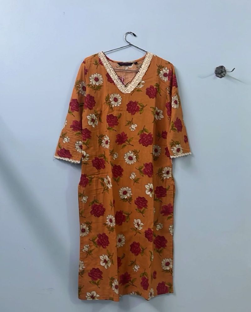 Price Drop Floral Print Kurta