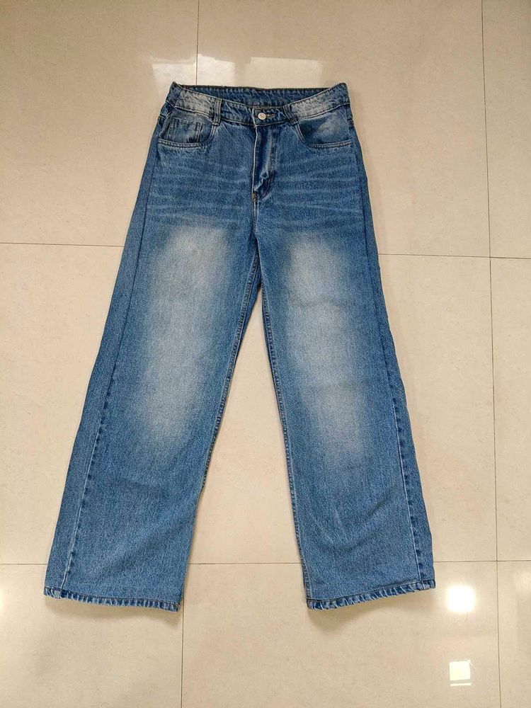 Light Wash Wide Leg Jeans