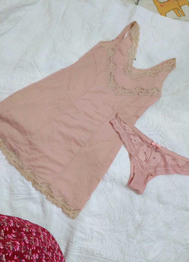 Very Beautiful&amp; Comfortable Nighty With Penty