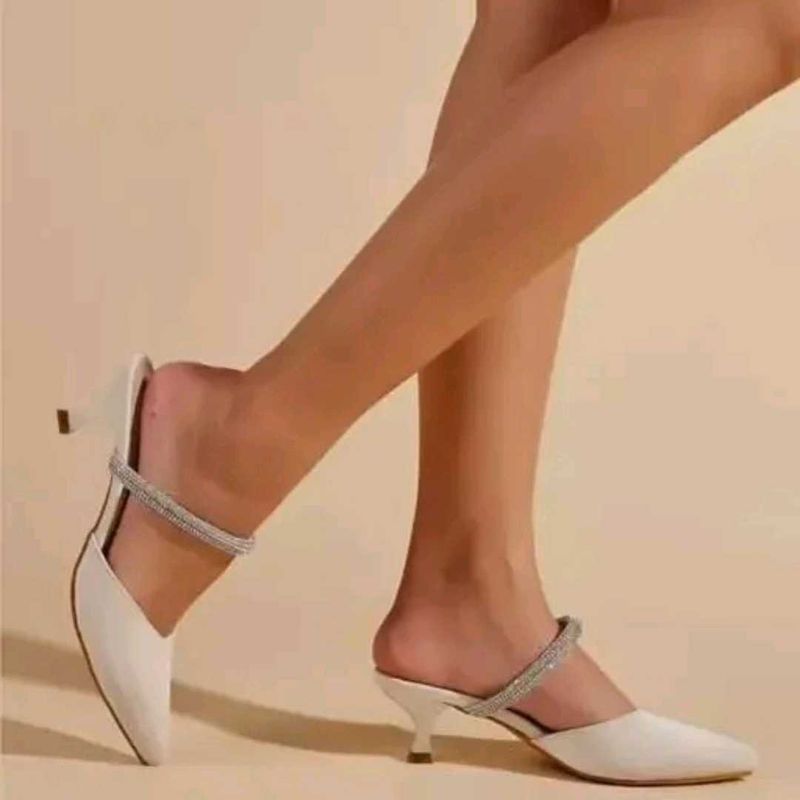 Elegant White Heels