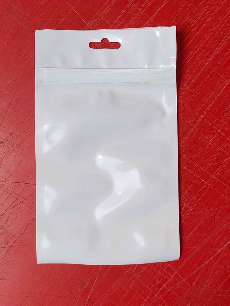 White Front Transparent Zip Lock Pouch Pack of 20