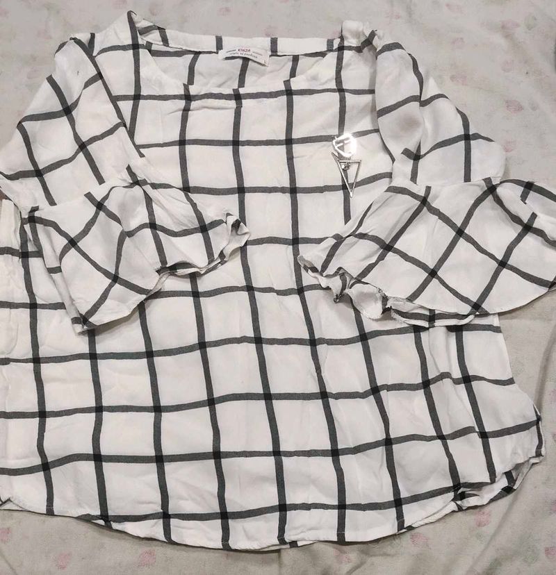 check print tops for girls.