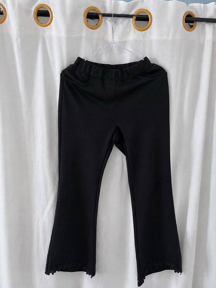 Chic Black Flared Pants