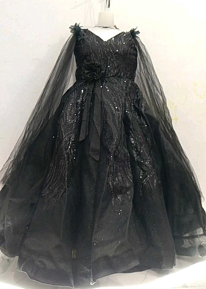 Stunning Black Sequin Gown