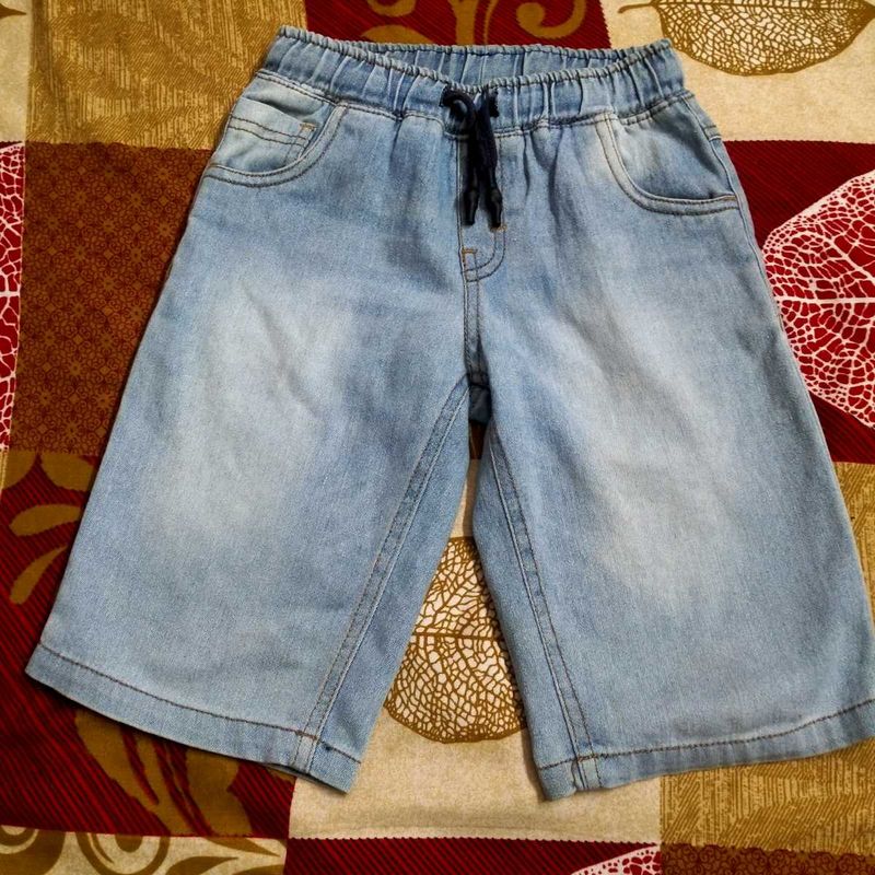 Light Wash Denim shorts for kids