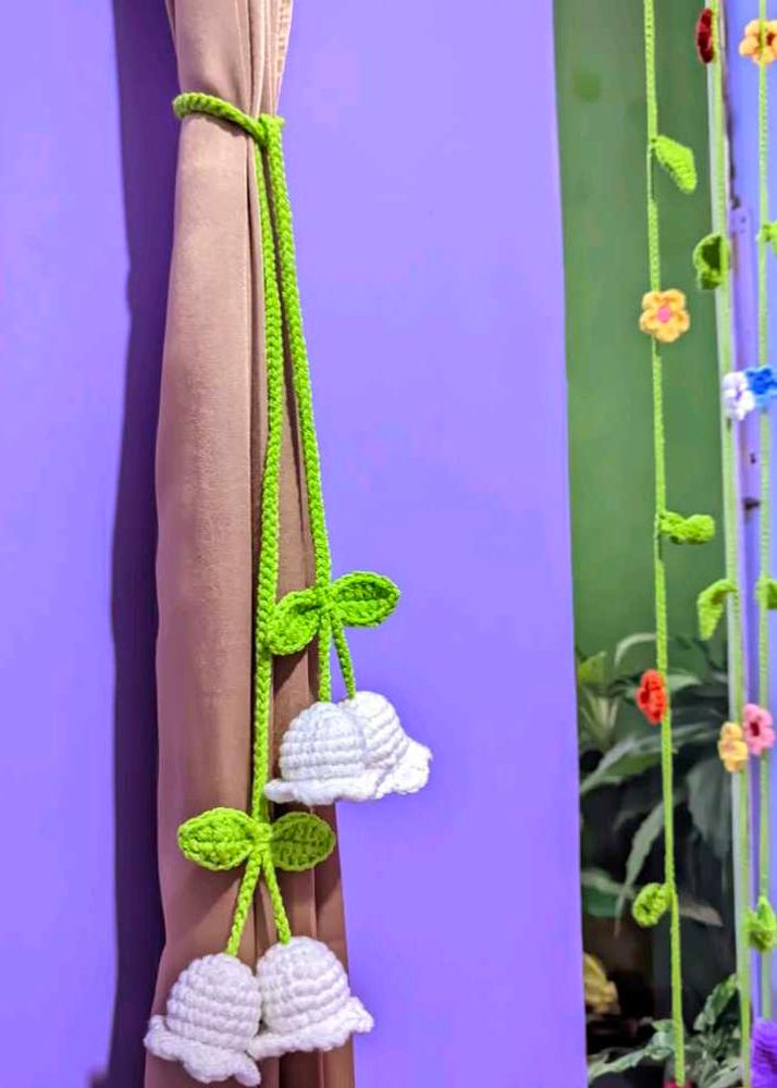 ✨ Crochet Flower Curtain Tie-Back🎀