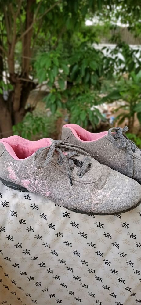 Grey sneakers