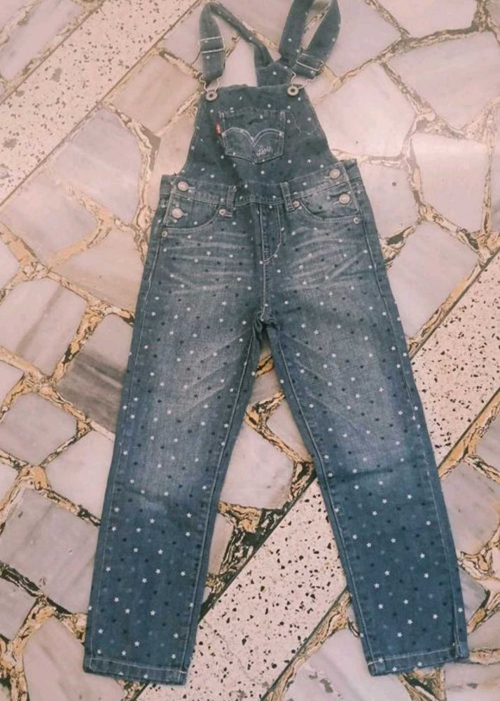 25. LEVIS Cute Polka Dot Denim Overalls