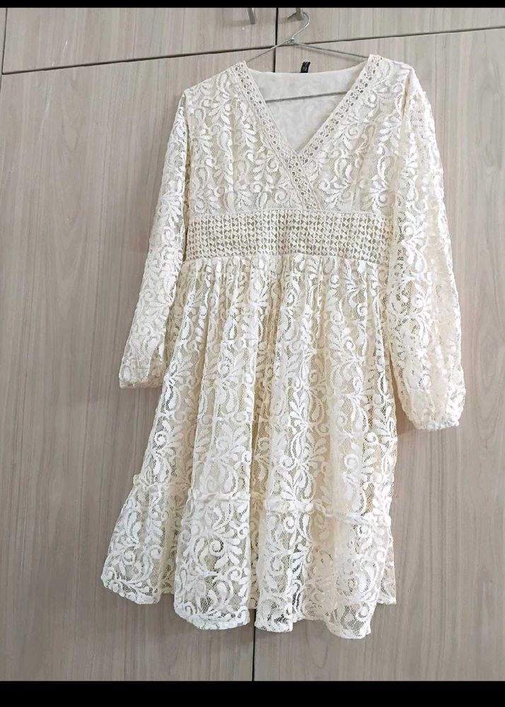 Elegant Lace Mini Dress NEW