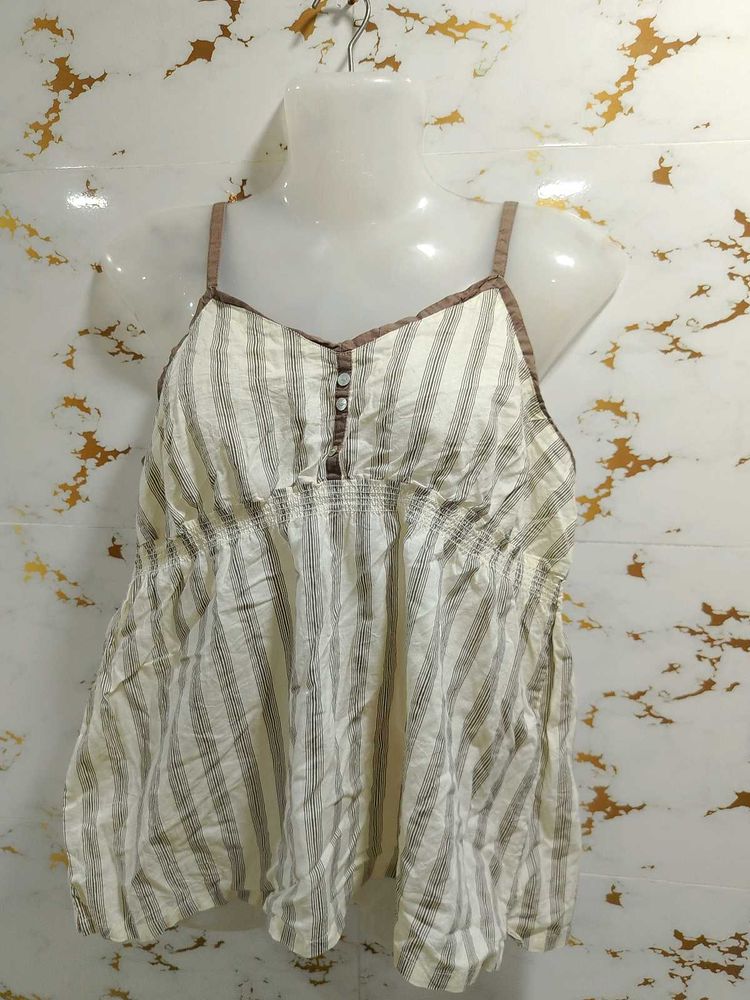 Striped Spaghetti Strap Top