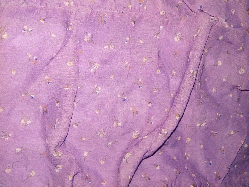 Lilac Floral Mini Dress