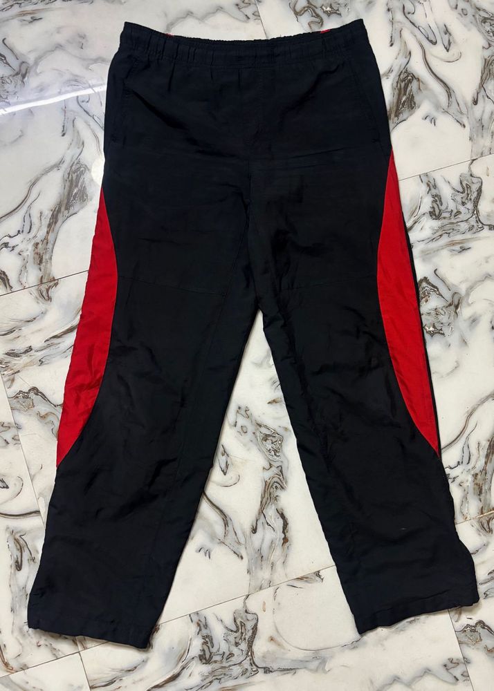 (Nike) Men's Black &amp; Red Track Pants