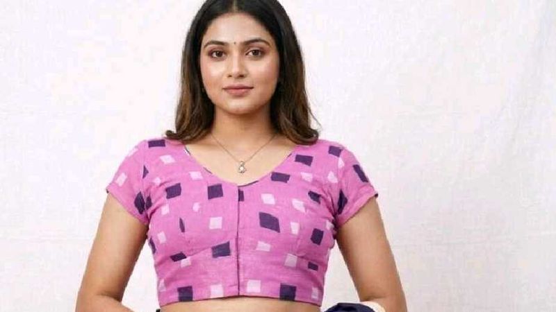 Stylish Pink Printed Blouse