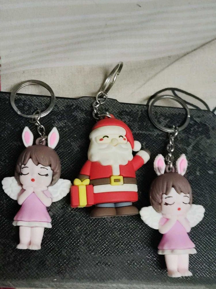 Cute Angel &amp; Santa Keychains 3