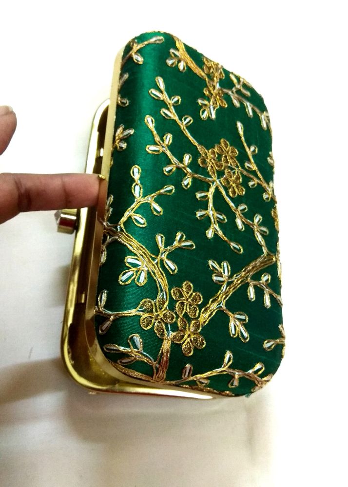 Embroidery Work Clutches