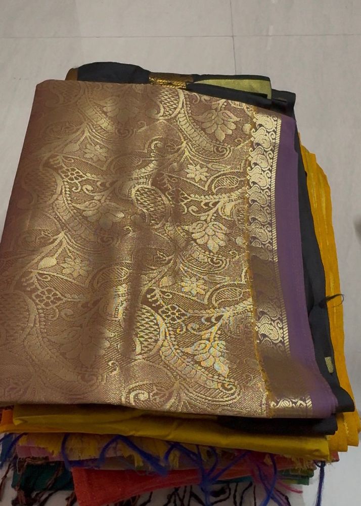 Elegant Silk Saree with Elephant Border