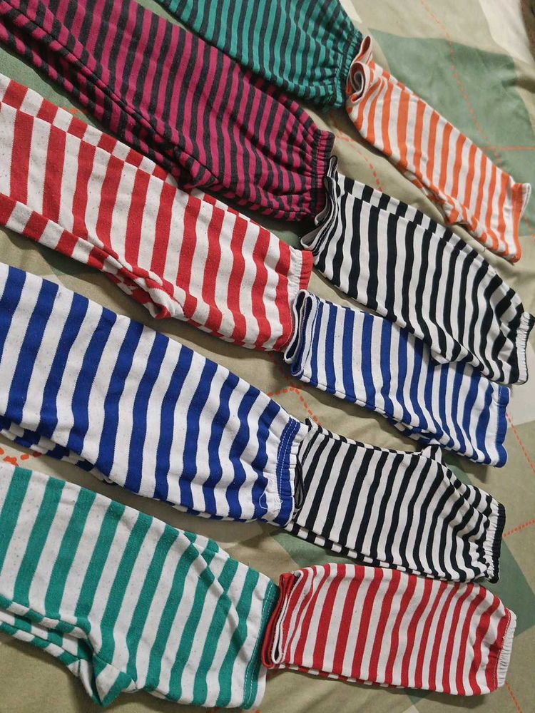 Striped Pajama Bottoms - Pack of 10